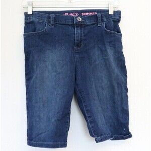 The Childrens Place Girls Dark Blue Super Stretch Skimmer Shorts Sz‎ 14